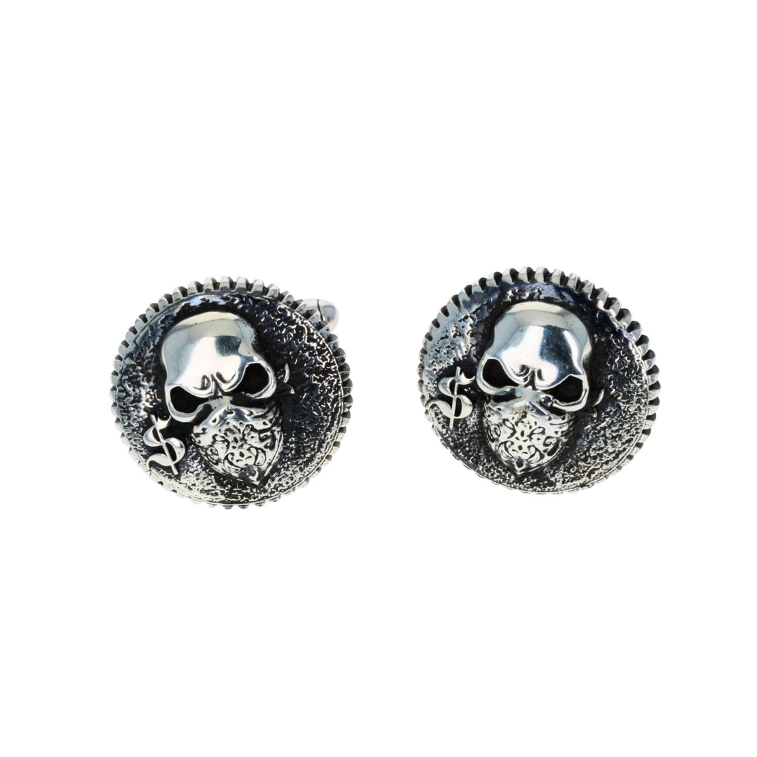 Bandit Cufflinks on white background front