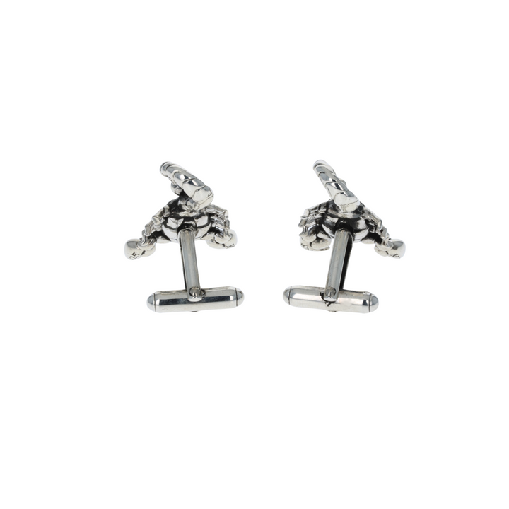 Scorpion Cufflinks on white background back