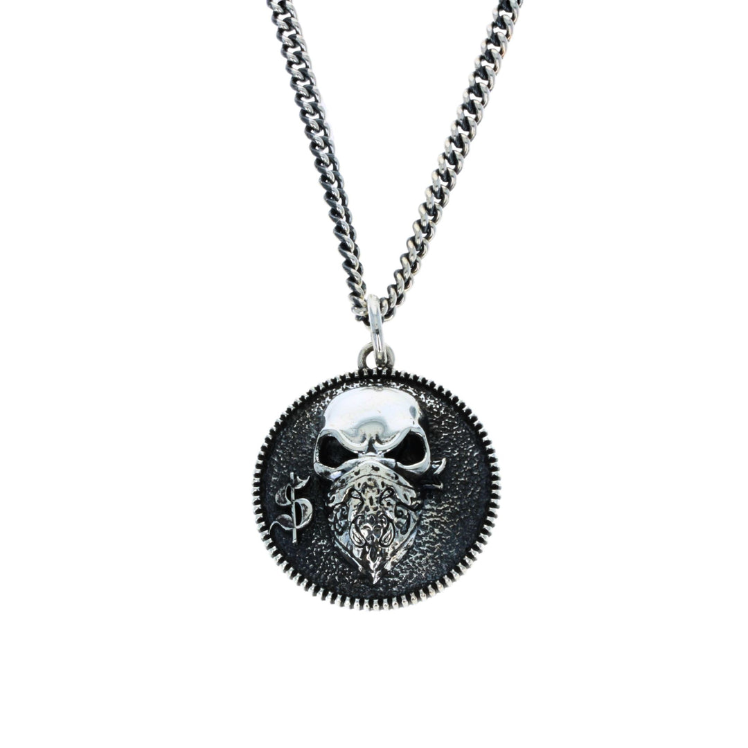 Bandit Pendant on white background front