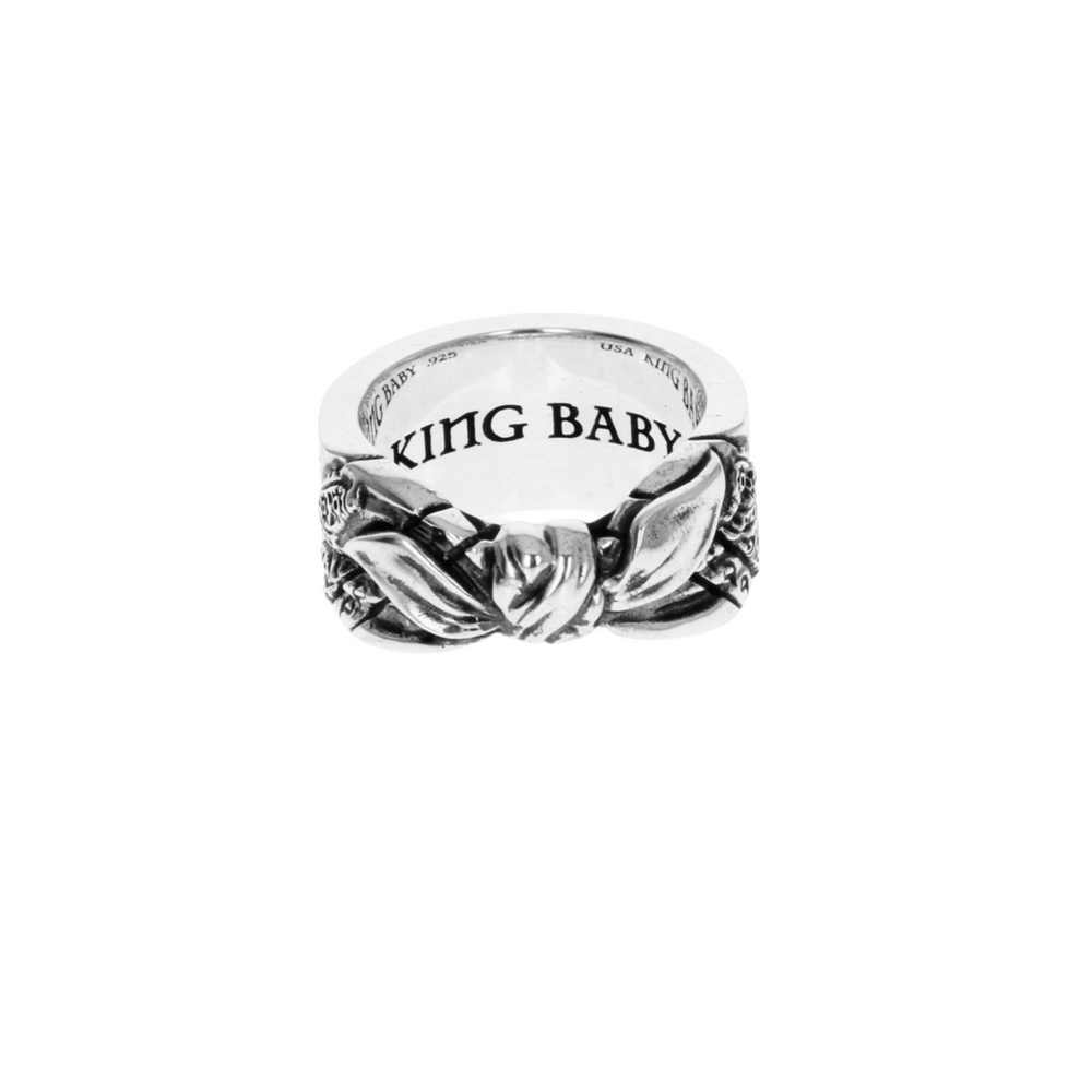 Paisley Bandana Ring on white background back