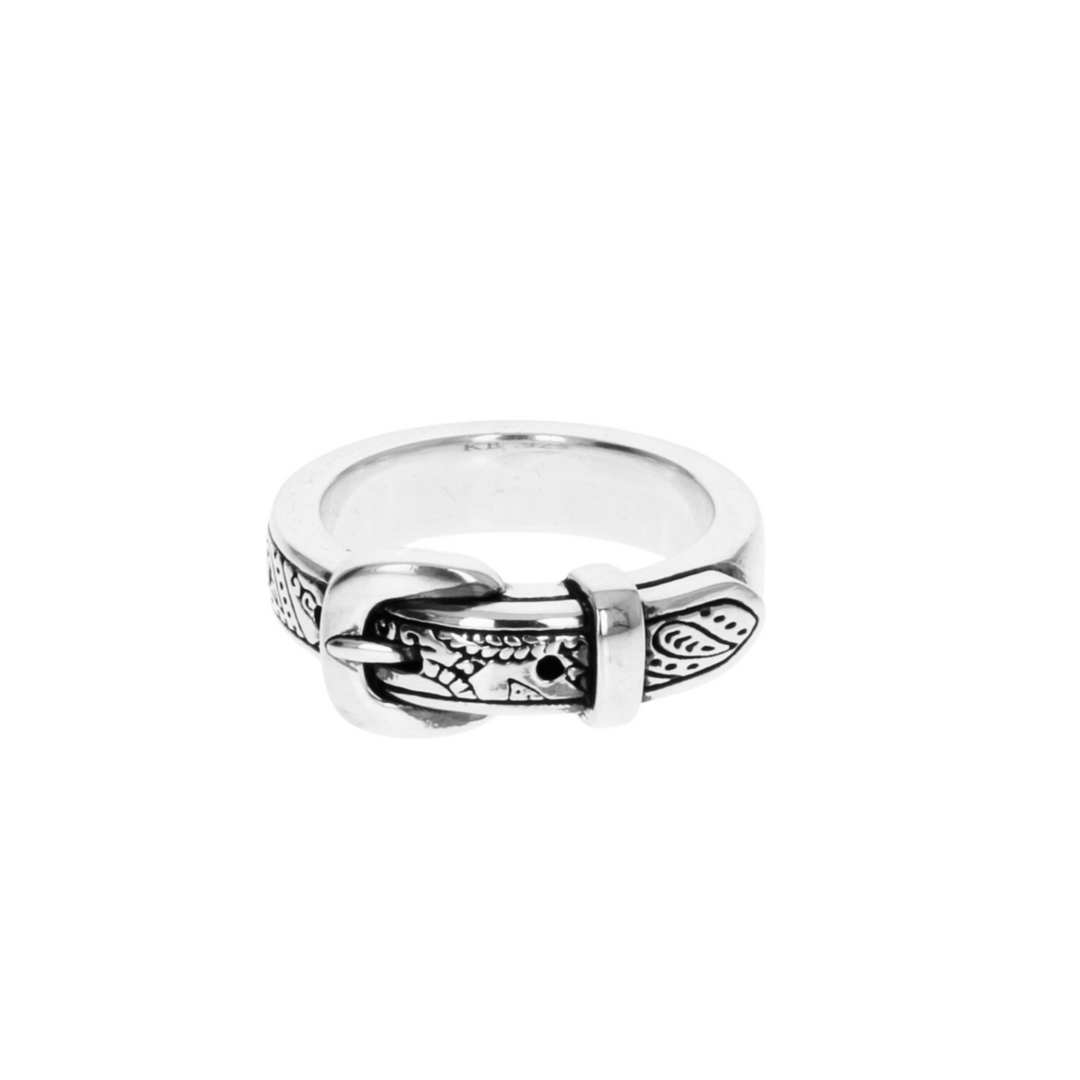 Paisley Belt Ring on white background front