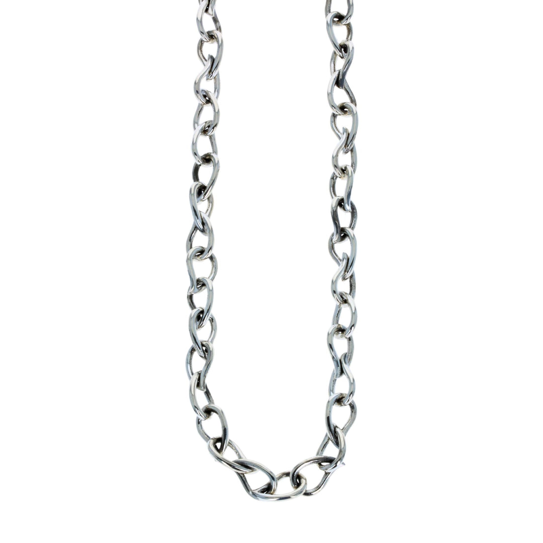 Small Paisley Link Necklace on white background