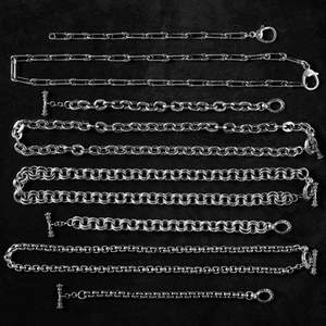 Assorted Silver Link Bracelets & Necklaces