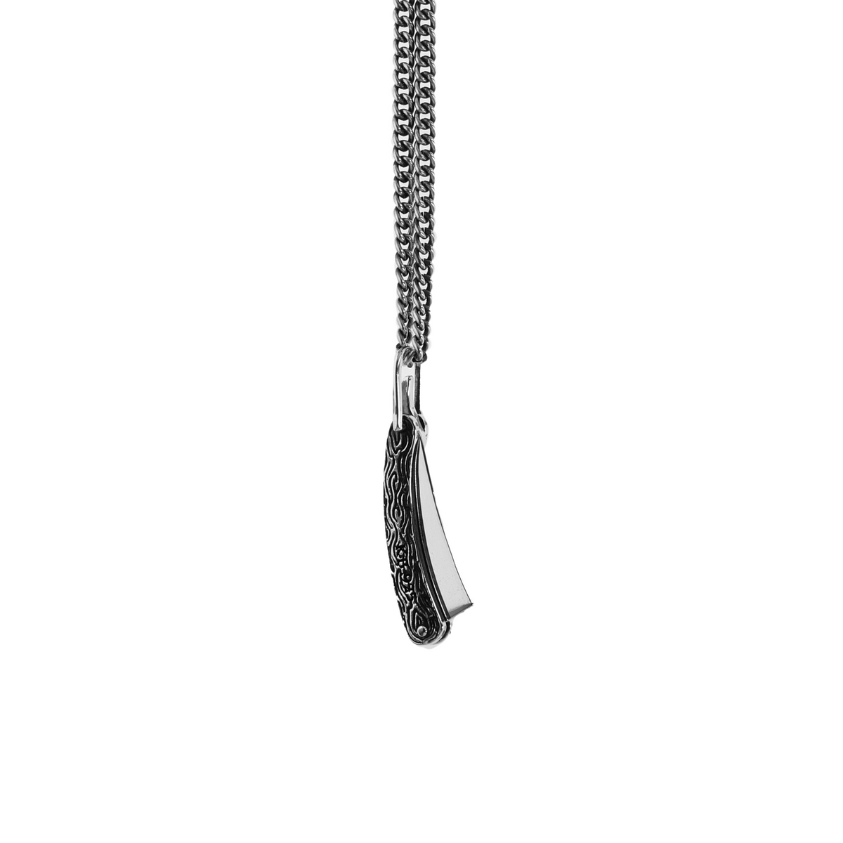 Straight Razor Pendant | Sil / 18 in - King Baby Studio