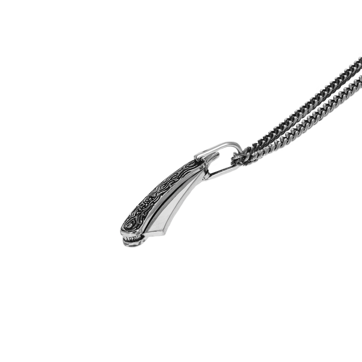 Straight Razor Pendant | Sil / 18 in - King Baby Studio