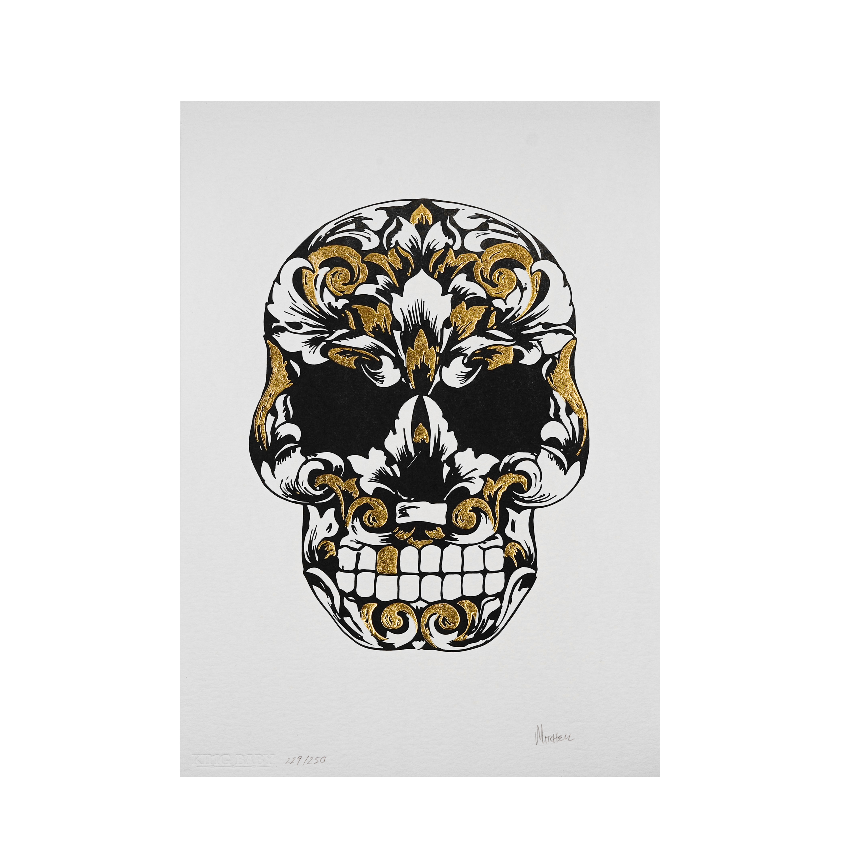 Limited Edition Baroque Skull Print