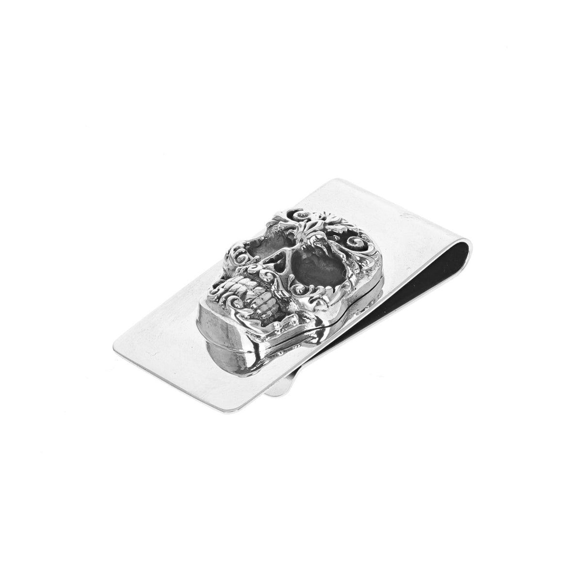 Skull Money Clip With Scroll Design – King Baby