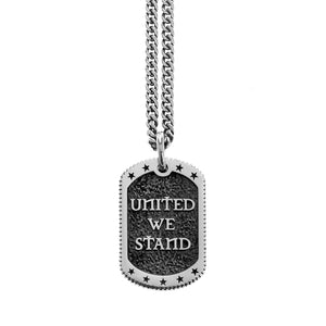 The "United We Stand" Dog Tag Pendant