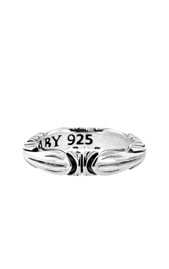 King Baby Silver Engraved Band