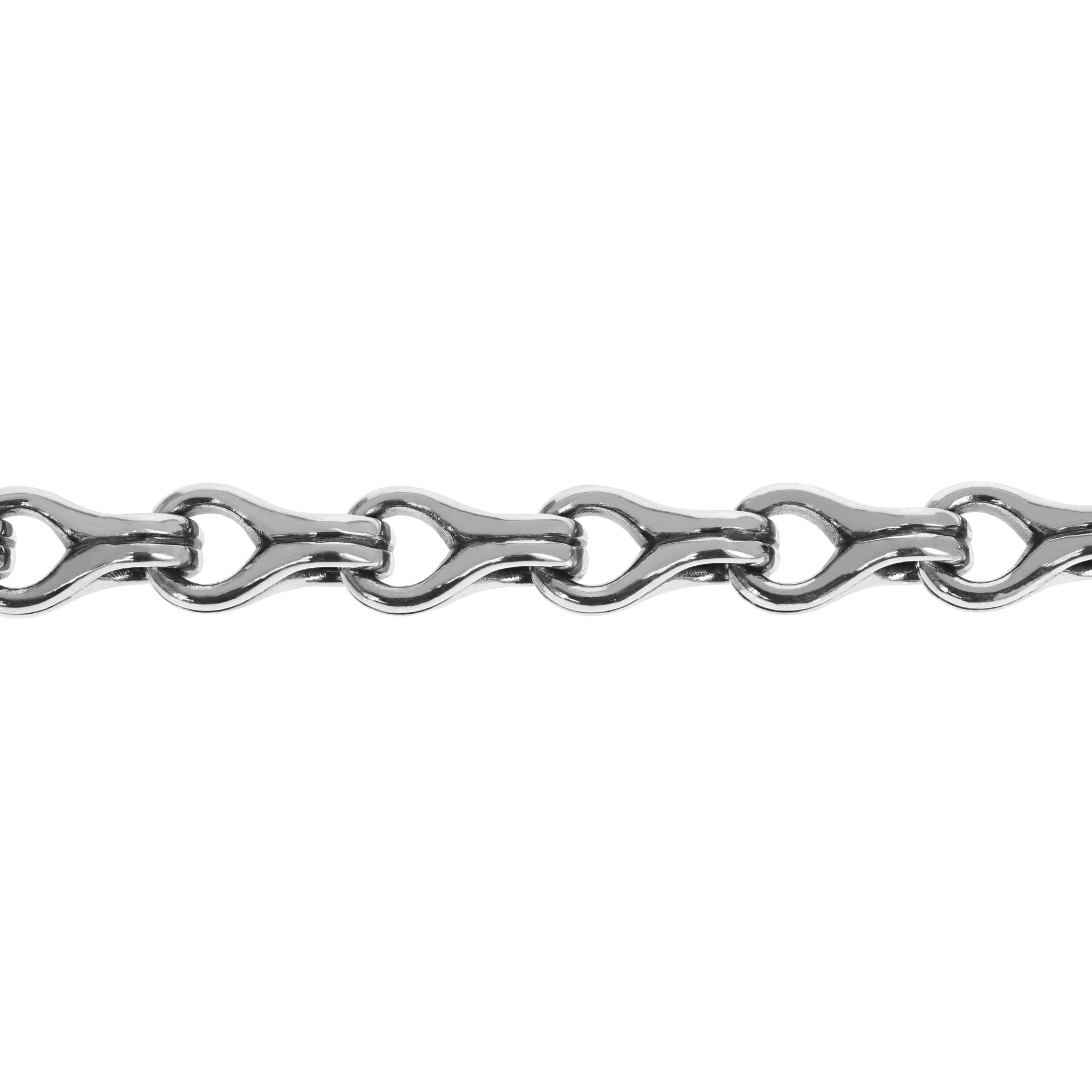 Large Twisted Eight Link Bracelet