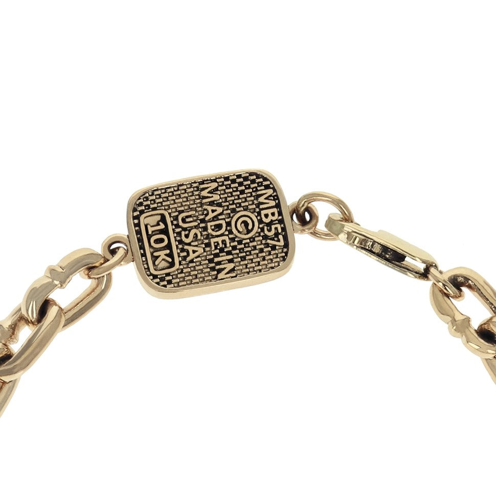 10K Yellow Gold Boat Link Bracelet | YGD / S - King Baby Studio
