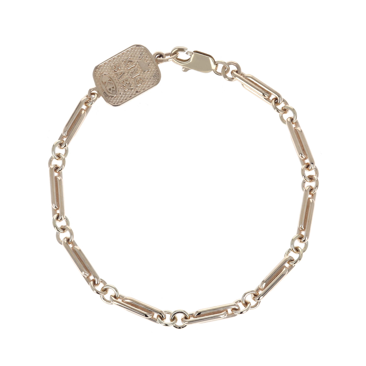 10K Yellow Gold Boat Link Bracelet | YGD / S - King Baby Studio