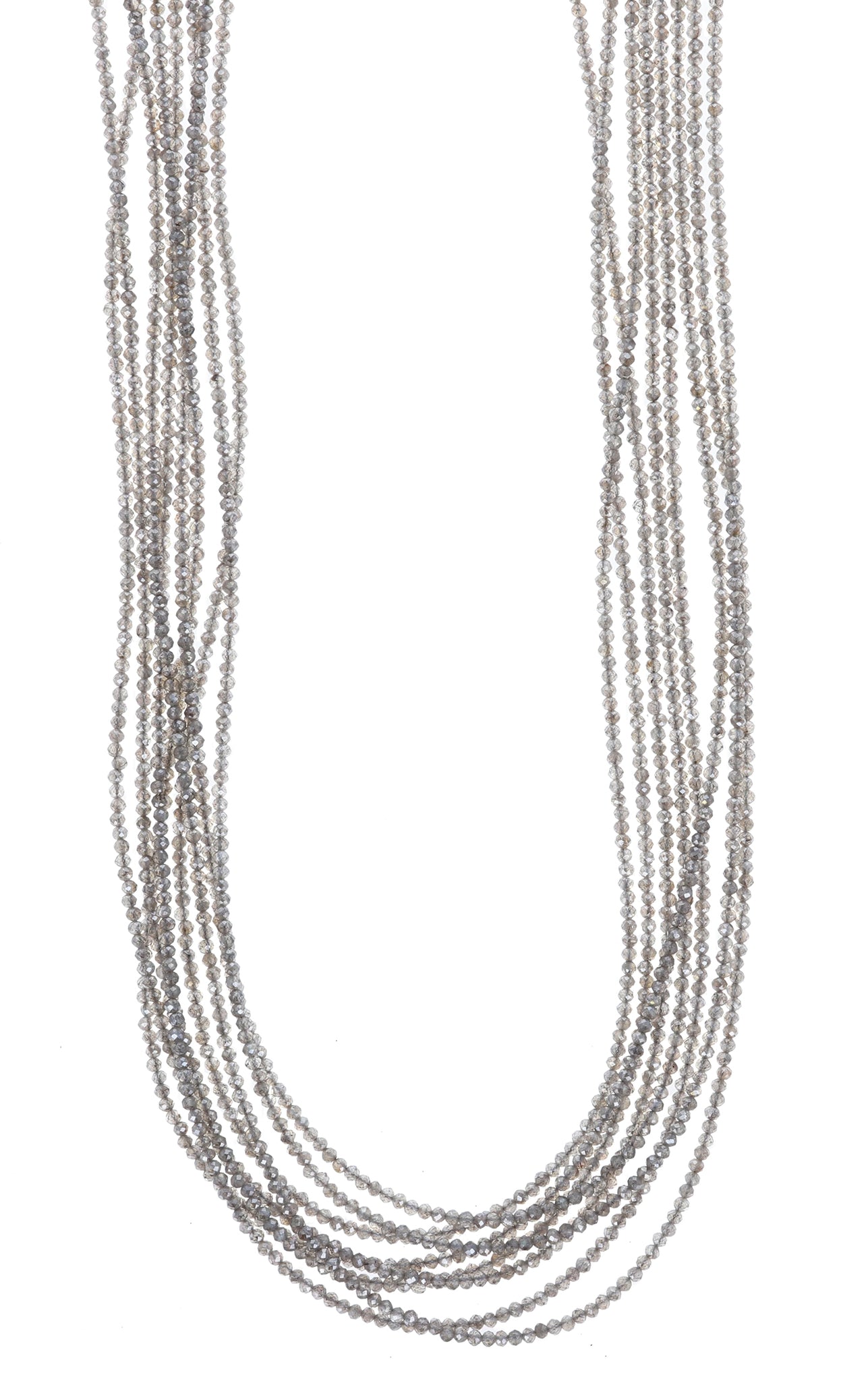 king baby womens eight strand labradorite necklace