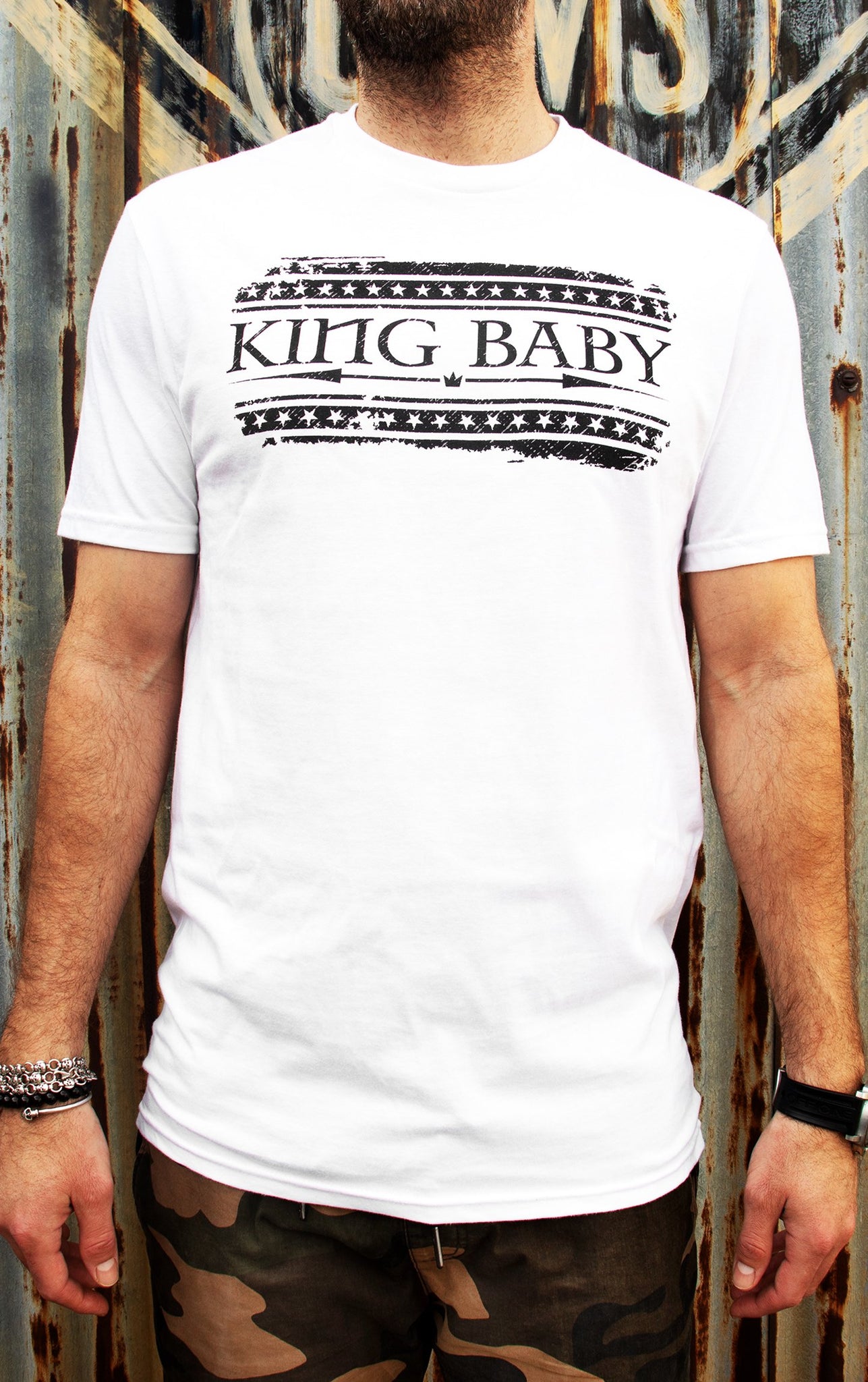 White King Baby Flag Graphic Tee