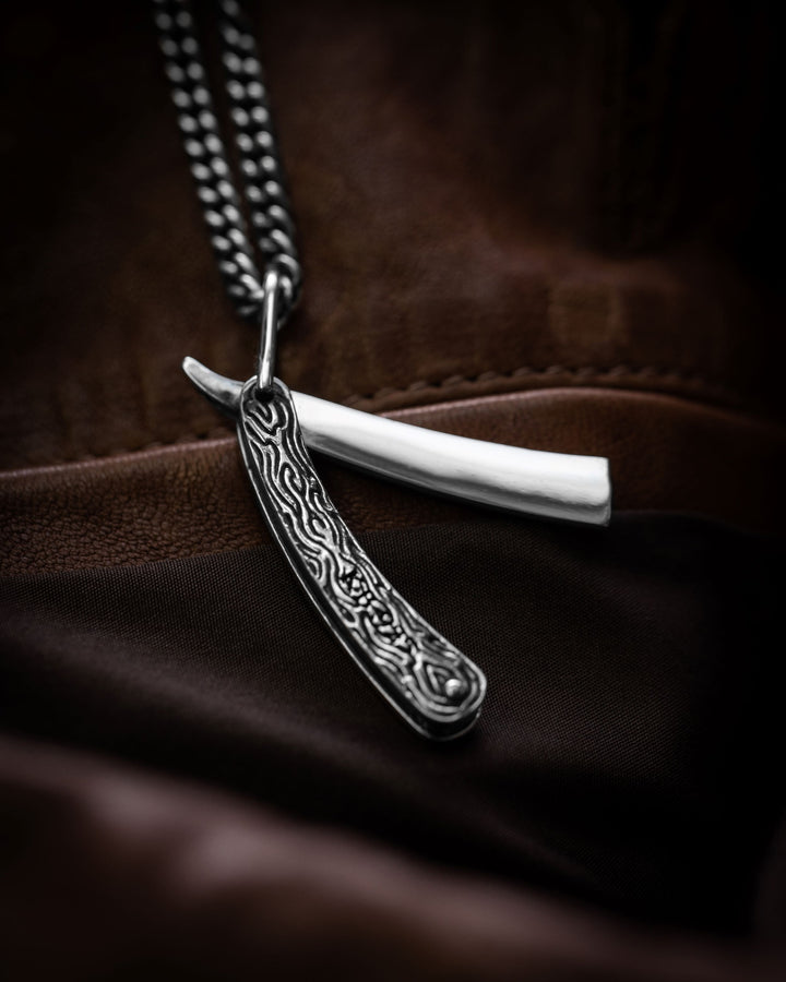 Straight Razor Key Ring