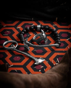 Jack's Axe 8mm Onyx Beaded Bracelet