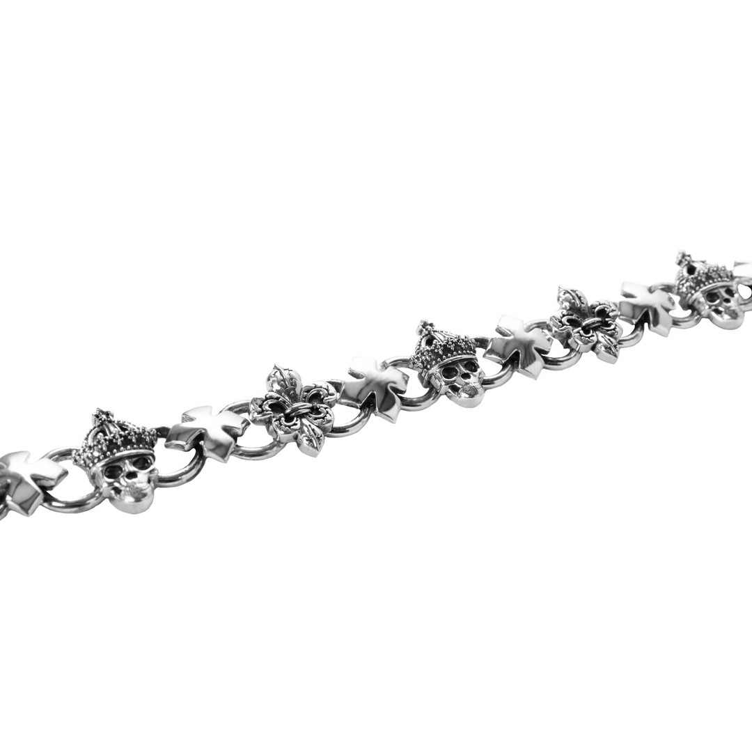 Close up of links on white background