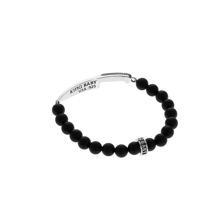 Classic Kitchen Knife 8mm Onyx Bracelet