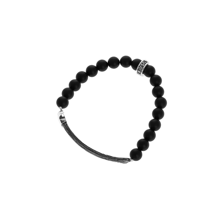 Jack's Axe 8mm Onyx Beaded Bracelet