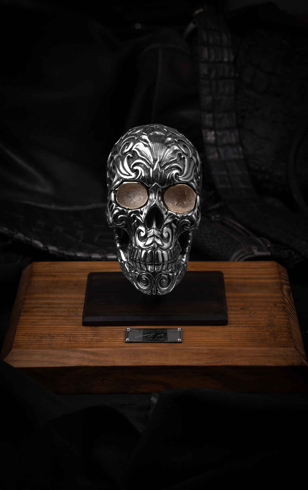 Silver Skull Sculpture (Five of Five)