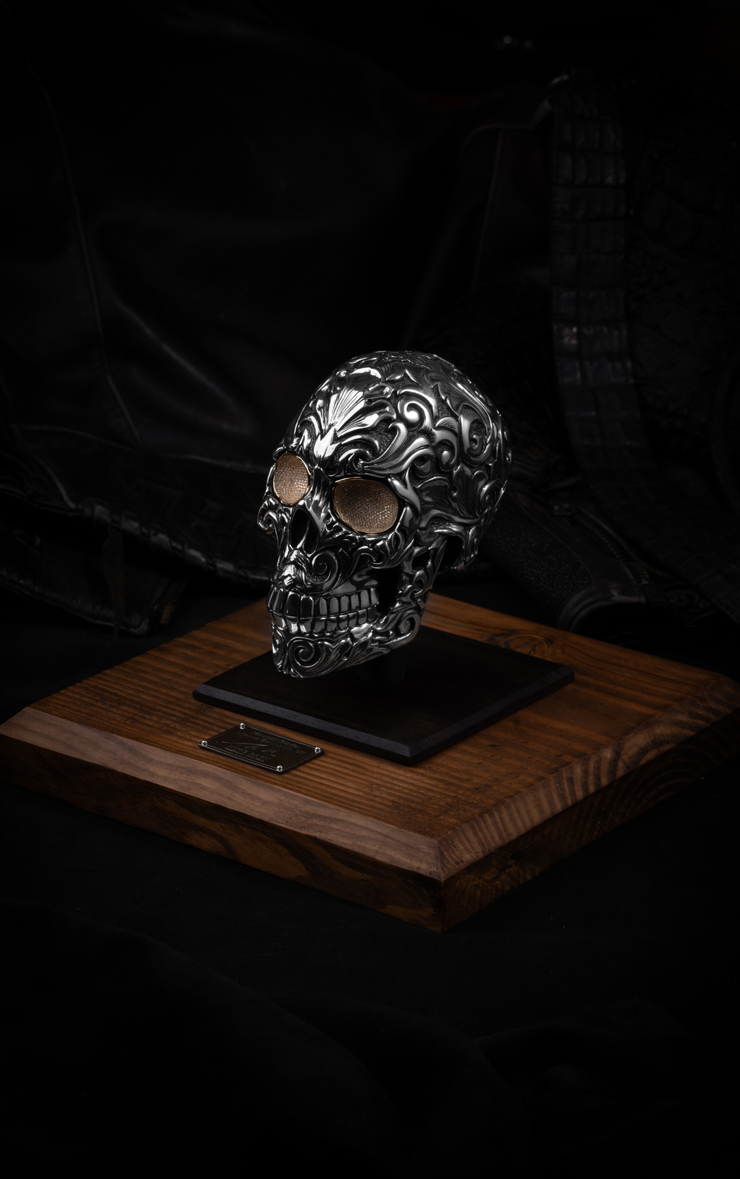 Silver Skull Sculpture (Five of Five)