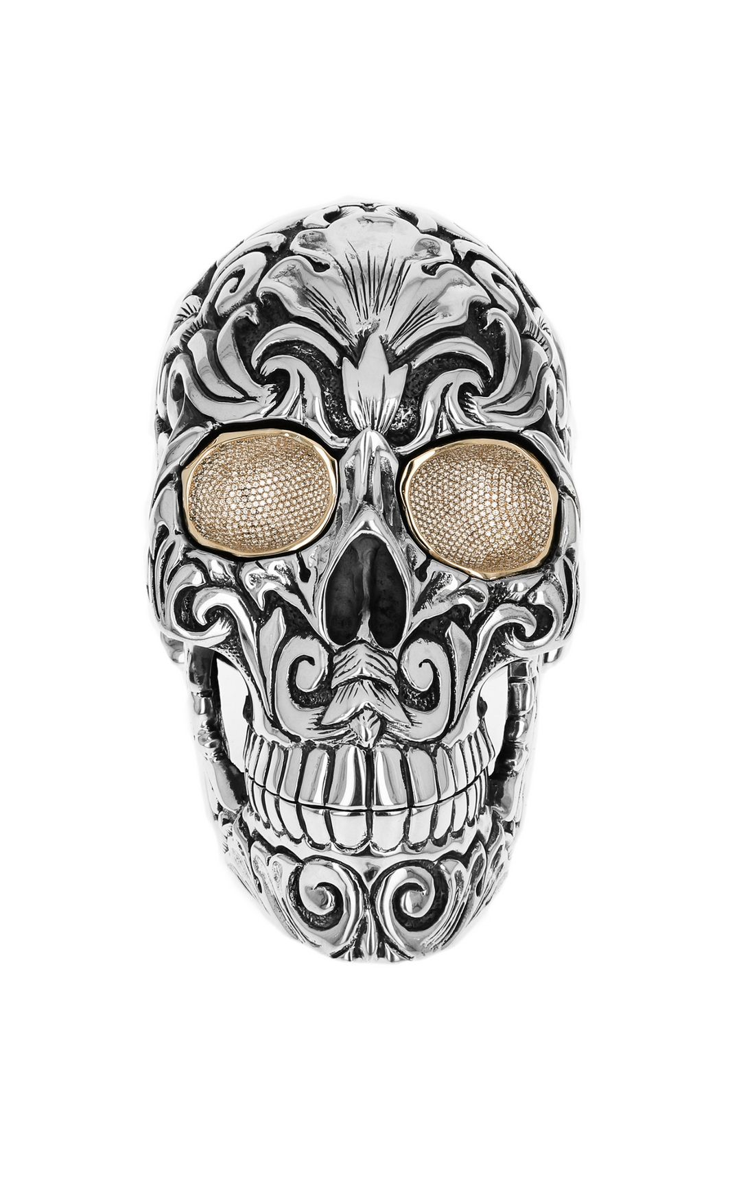 Silver Skull Sculpture (Five of Five)