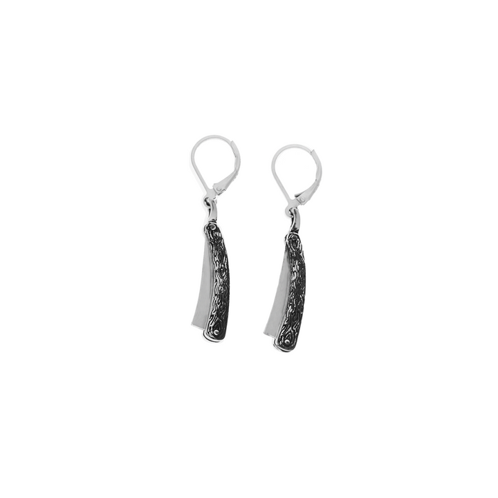 Straight Razor Earrings