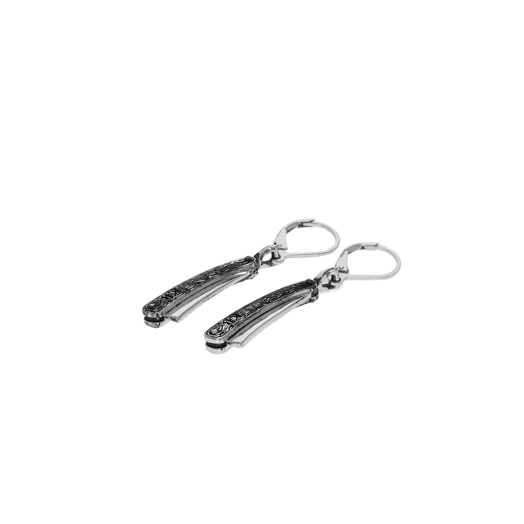 Straight Razor Earrings