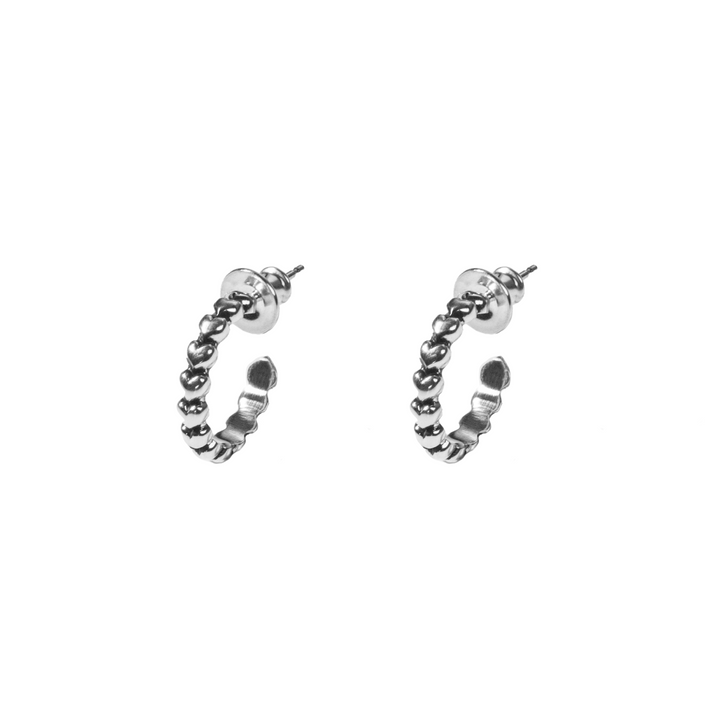 Super Micro Heart Earrings on white background