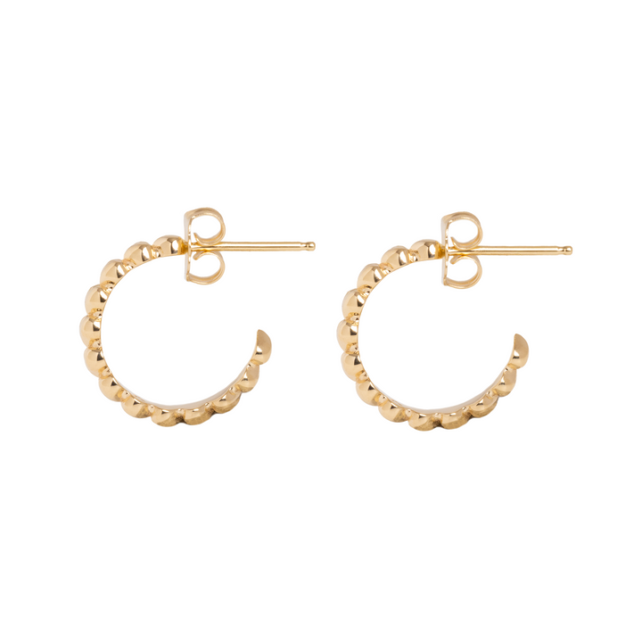 10K Gold Super Micro Heart Earrings