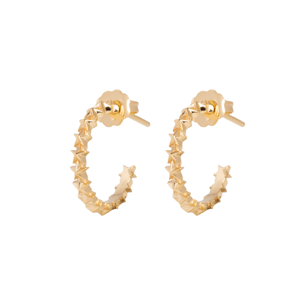 10K Gold Star Earrings high quality