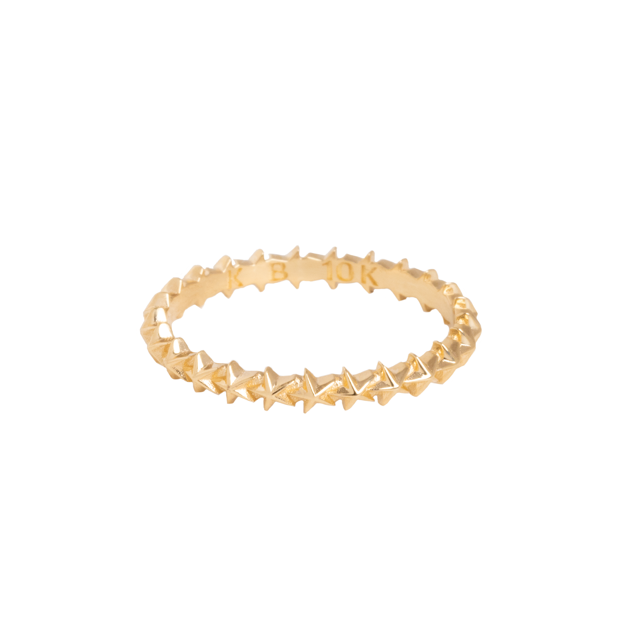 10K Gold Super Micro Star Stackable Ring – King Baby