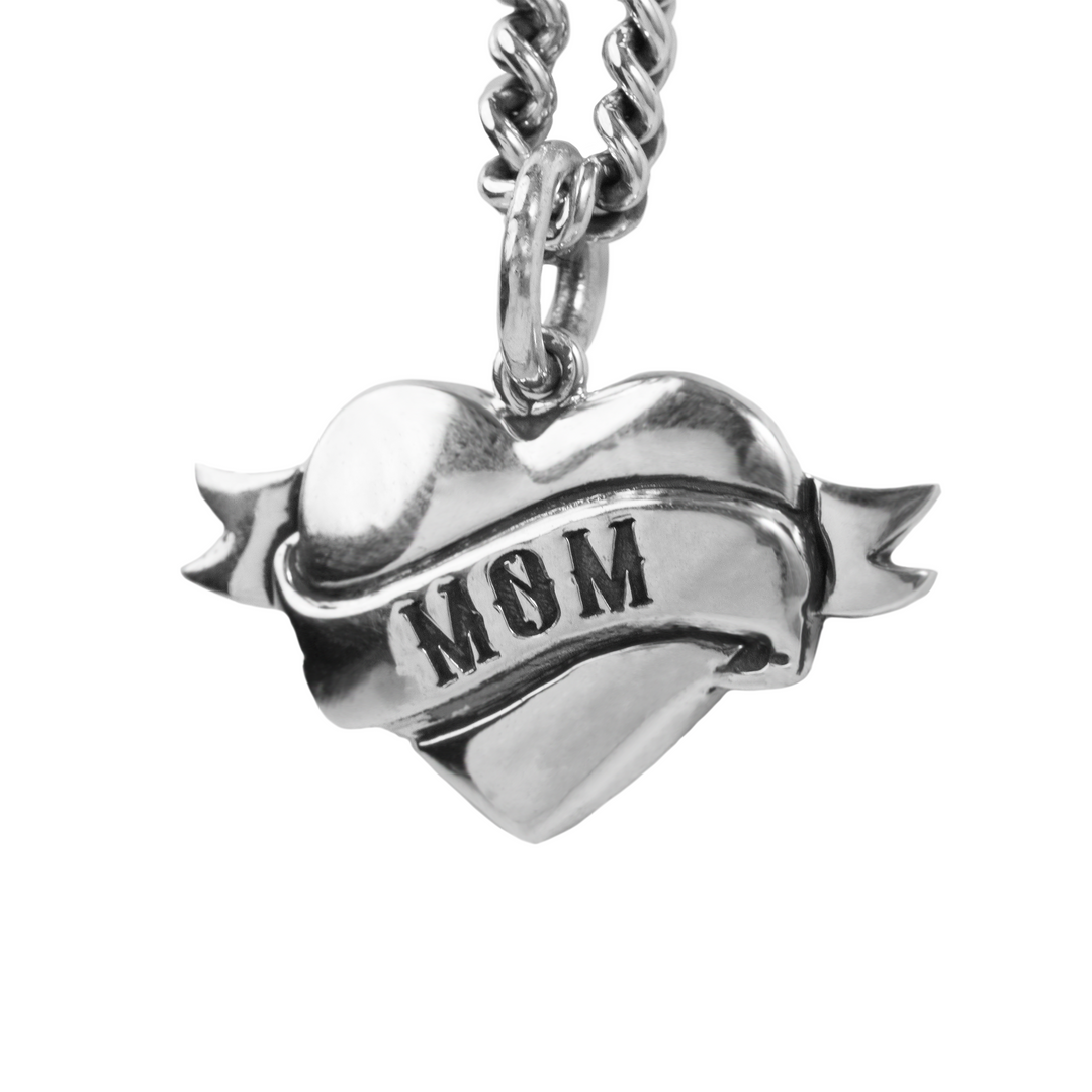 Tattoo Mom Heart Pendant – King Baby Tattoo Mom Heart Pendant – King Baby
