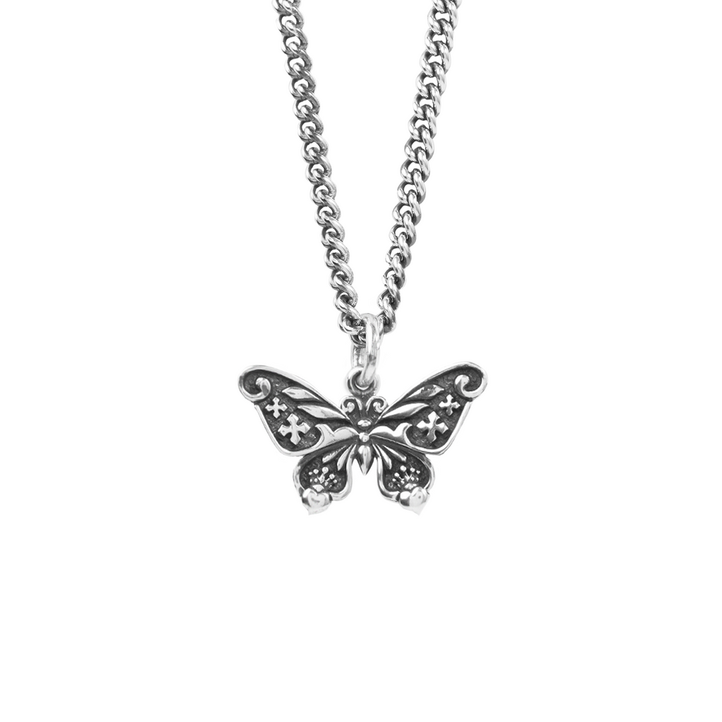 Butterfly Pendant on white background front view