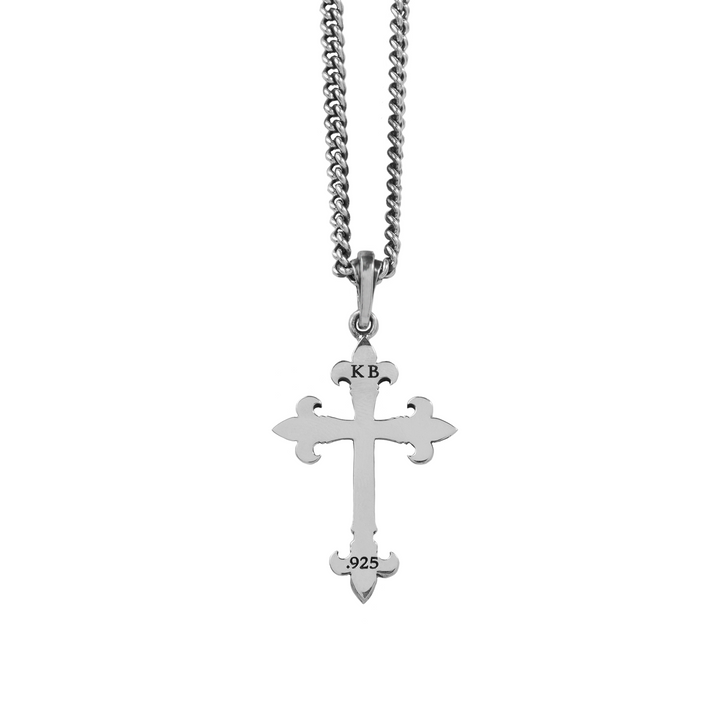 Big FDL Cross Pendant back view