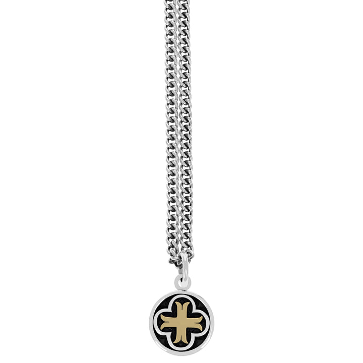 Symmetrical Cross Pendant w/ Gold Alloy