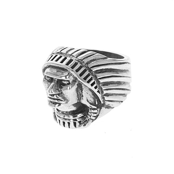 Indian Chief Head Ring