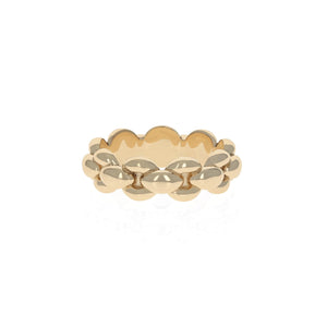 Side shot of 10K Gold Small Infinity Link Ring
