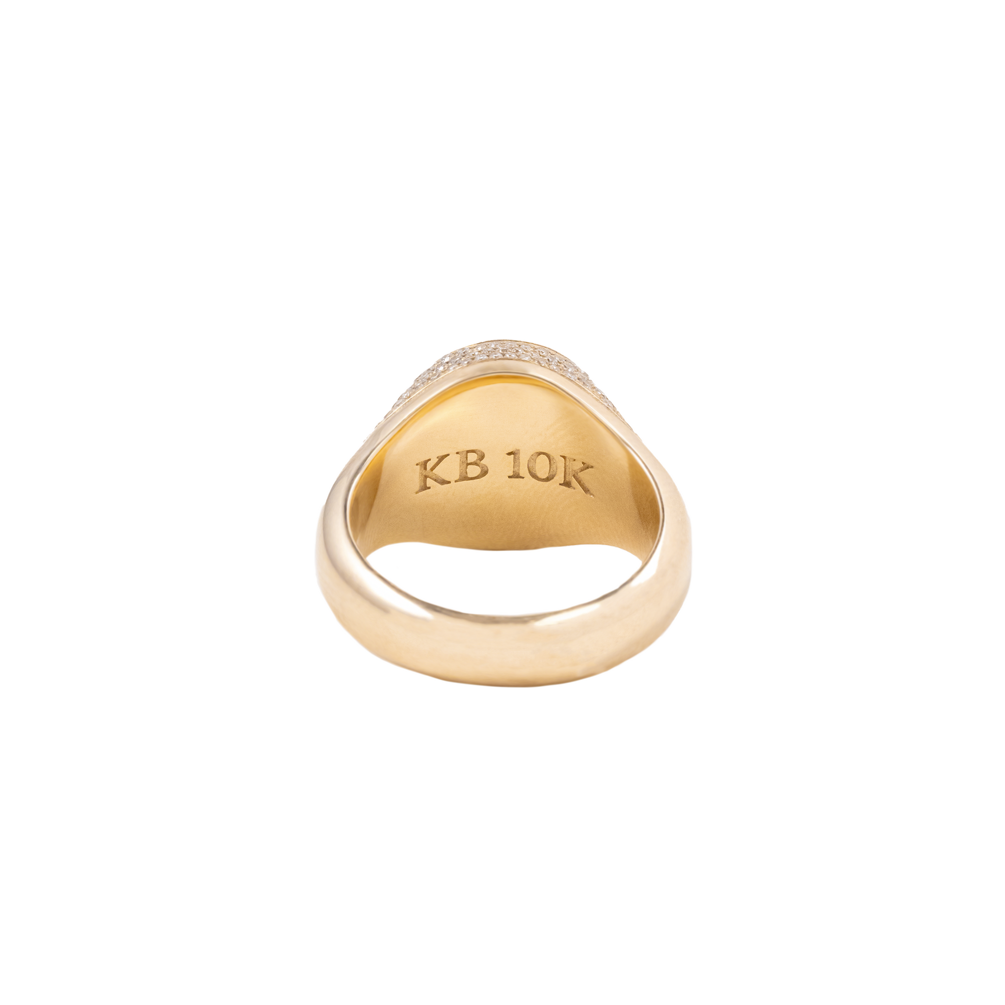 Sapphire 10K Gold Ring w/ Diamonds