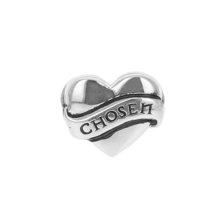 Tattoo Chosen Heart Ring on white background