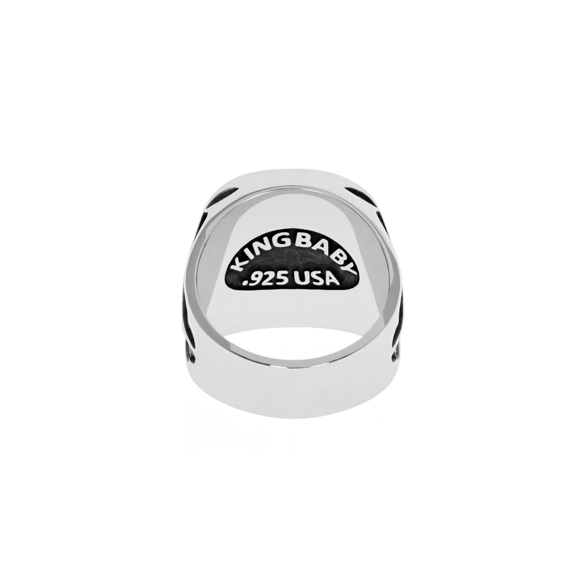Brown Tiger Eye Ring w/ Relic Cross Detail Ring – King Baby