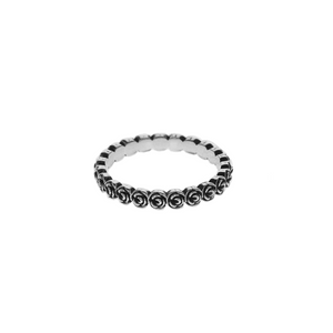 Super Micro Rose Stackable Ring on white background