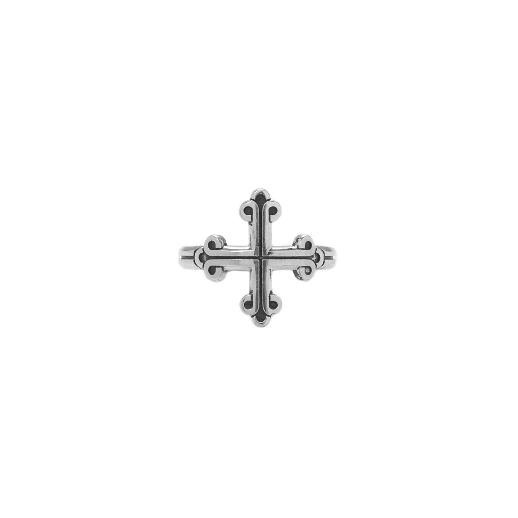 Symmetrical Traditional Cross Ring