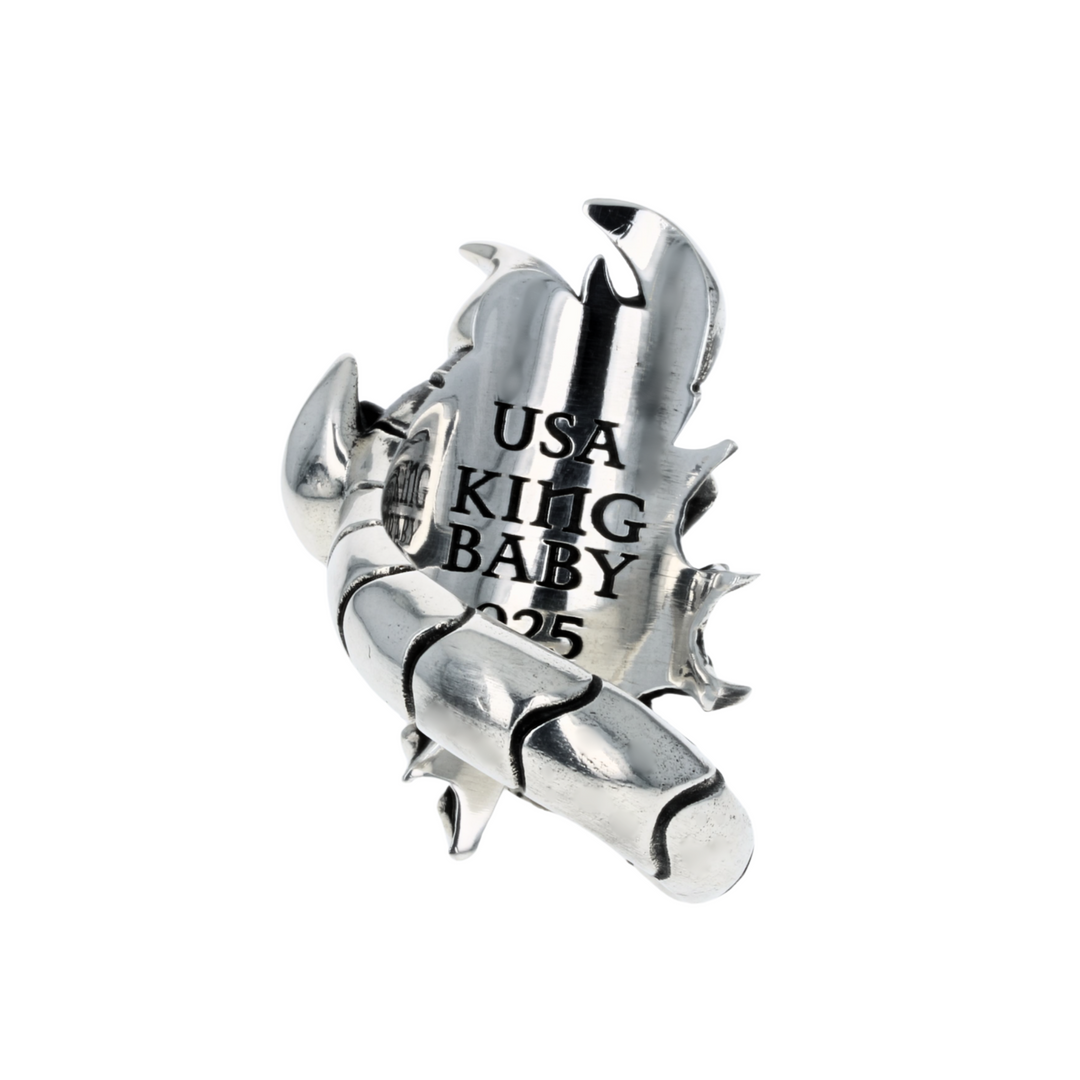 Scorpion Ring on white background back