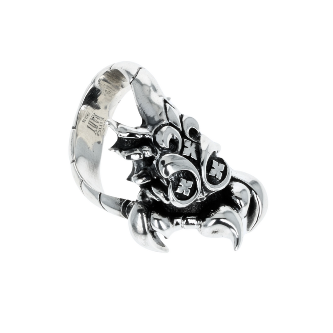 Scorpion Ring on white background front