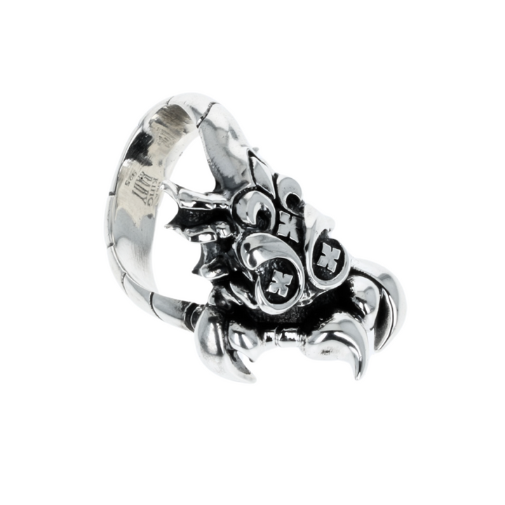 Scorpion Ring on white background front
