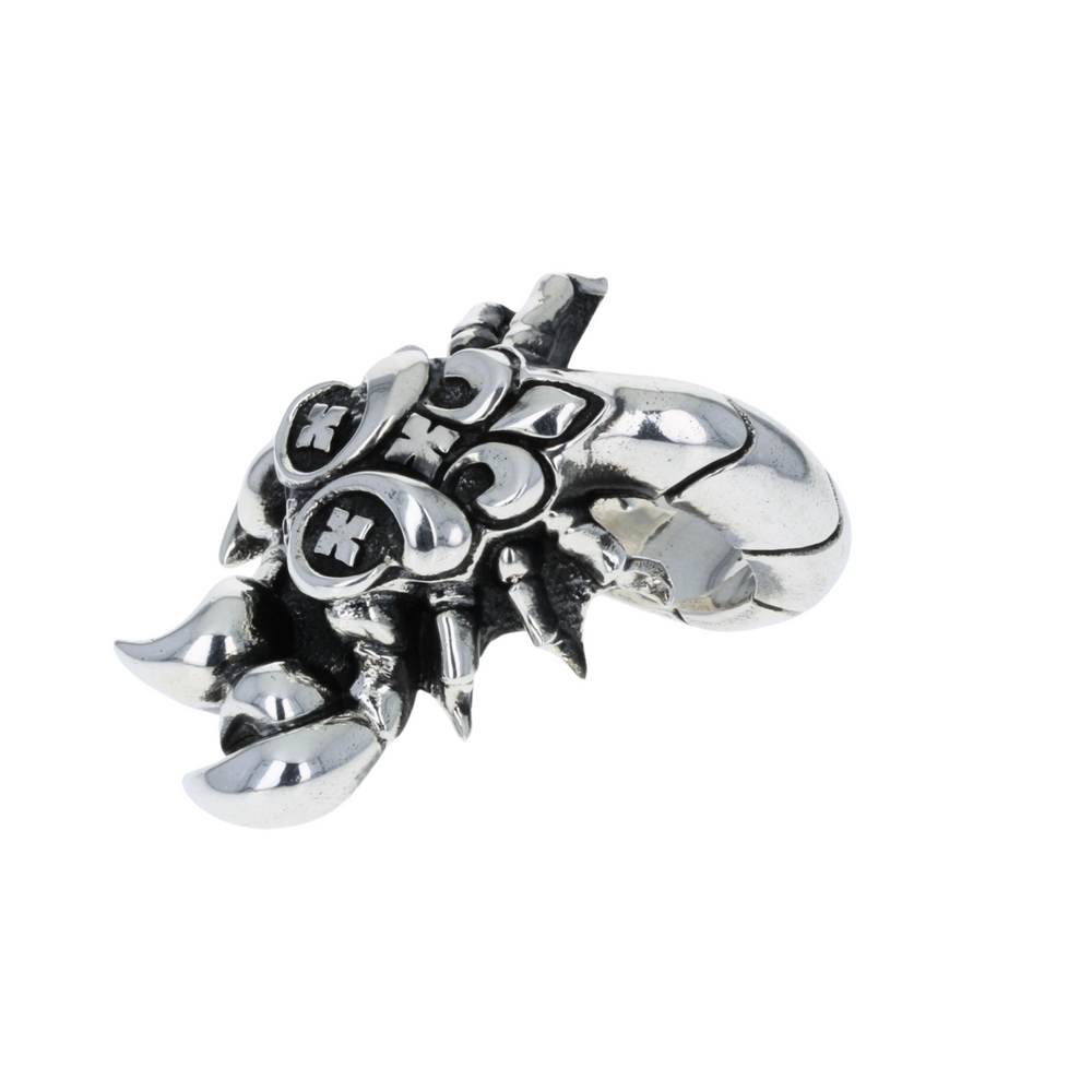 Scorpion Ring on white background side