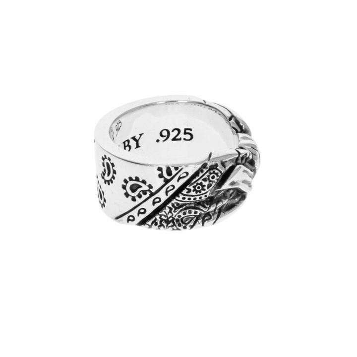 Paisley Bandana Ring on white background right