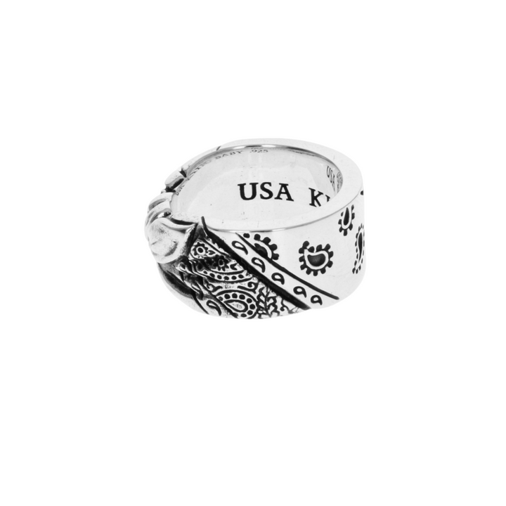 Paisley Bandana Ring on white background left