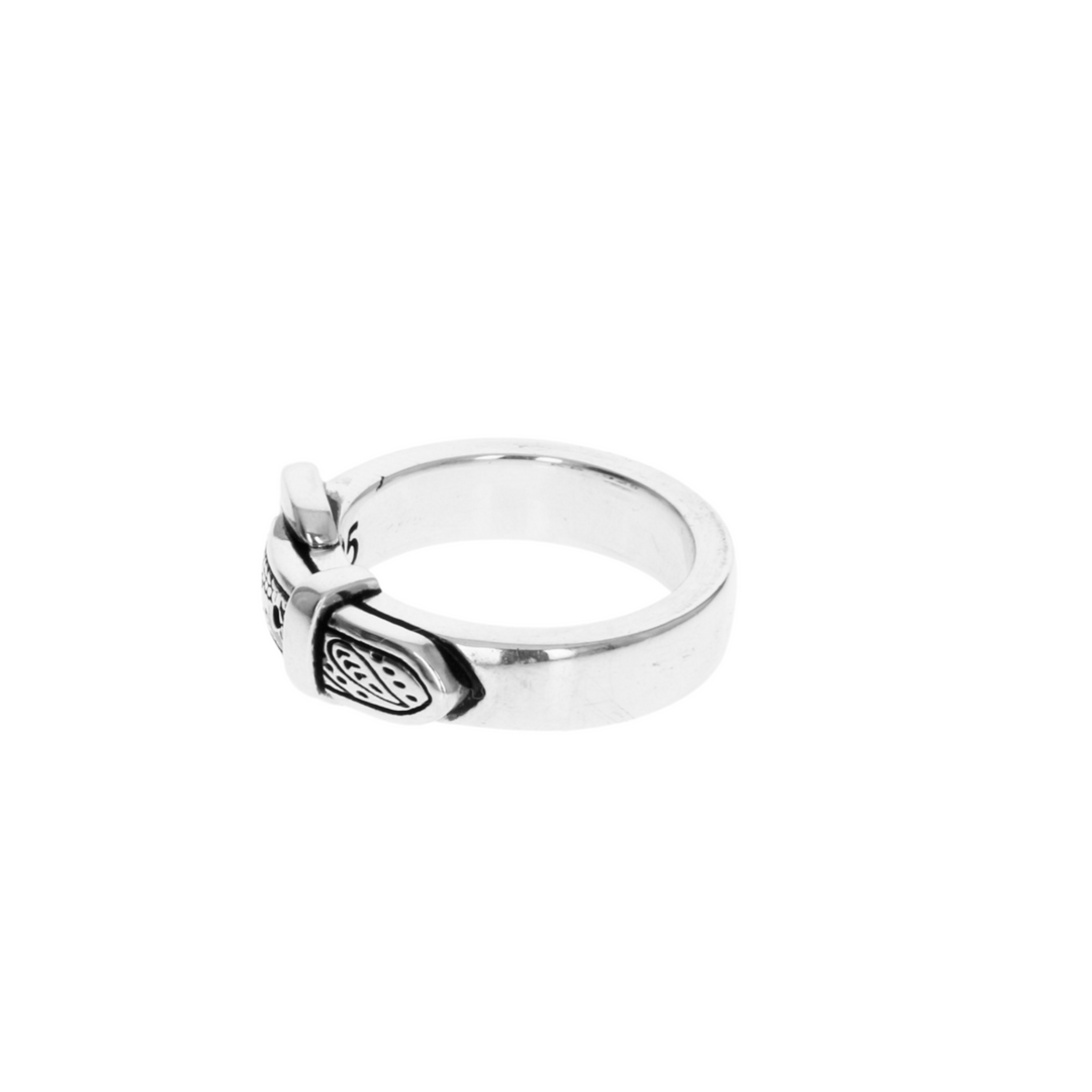 Paisley Belt Ring on white background right